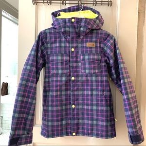 North Face Plaid Ski Jacket